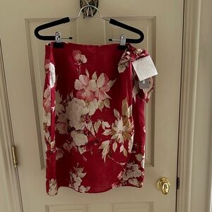 JONES 100% WRAP COTTON SKIRT(BERMUDA STRAWBERRY)-SIZE 12, NWT